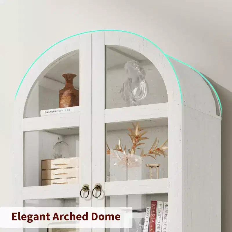 Armoire de cuisine avec garde-manger cintrée