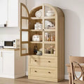 Arched Kitchen Pantry 72 Inch Farmhouse Storage Cabinet