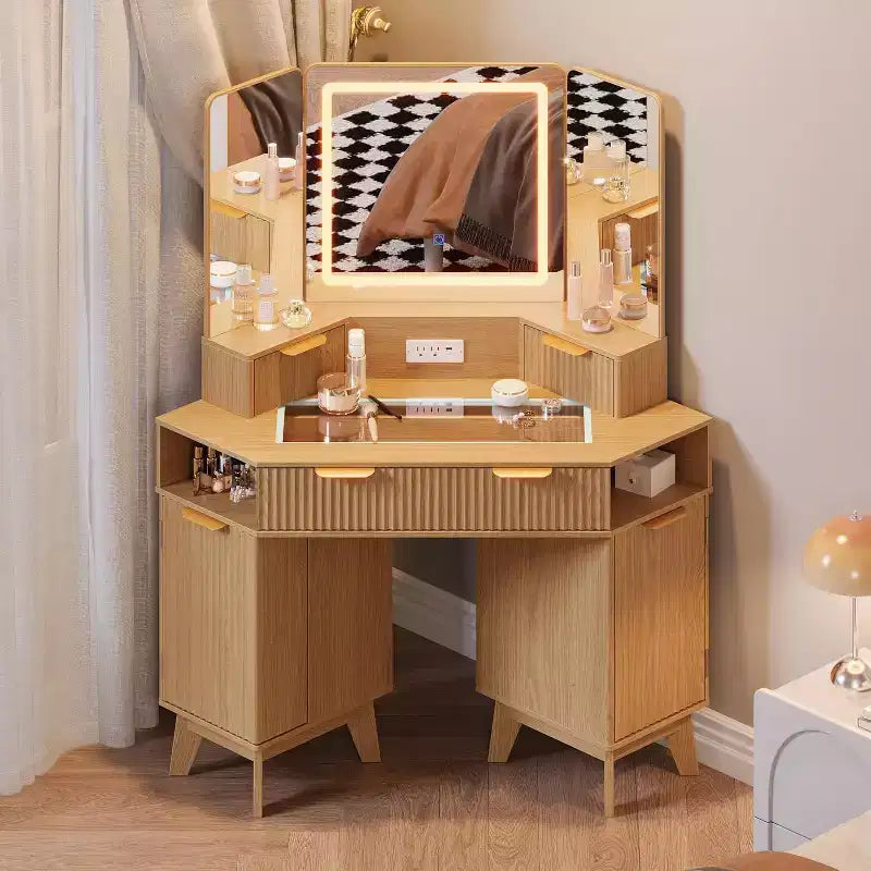 Coiffeuse cannelée