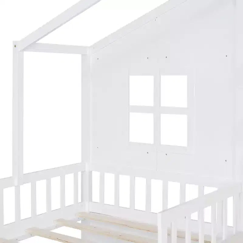 Lit cabane simple avec canapé Lit plateforme pour enfants