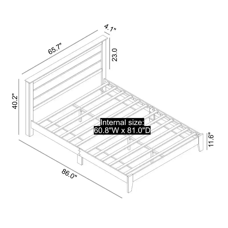 Lit plateforme moderne
