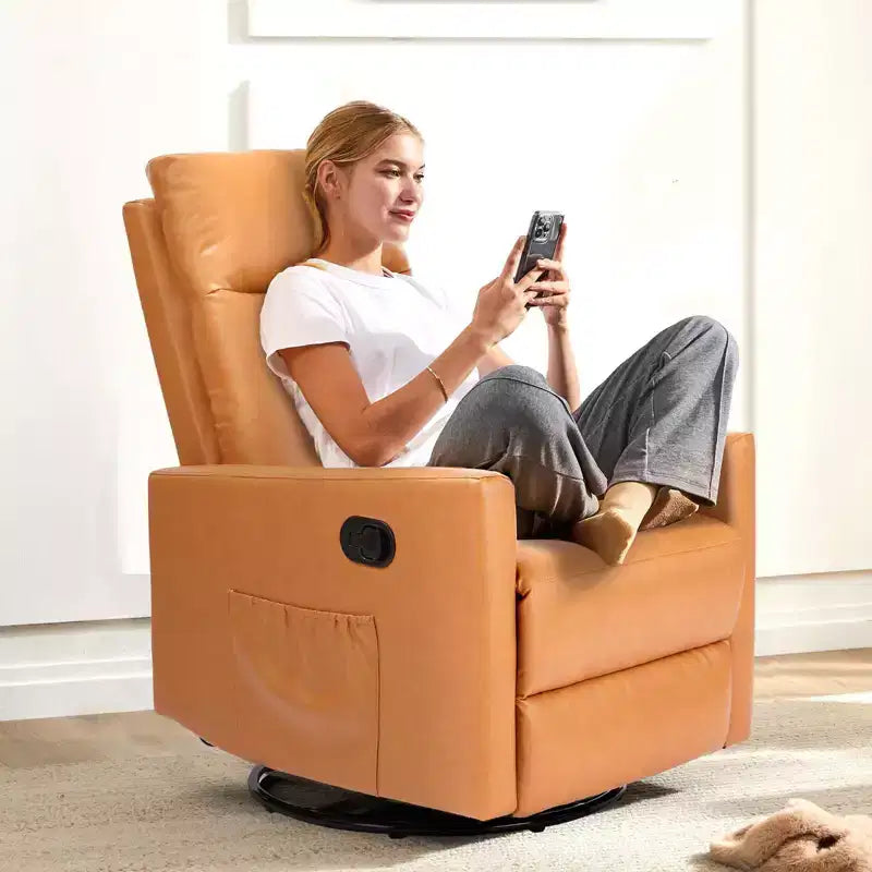Fauteuil inclinable pivotant rembourré moderne Fauteuils d'appoint