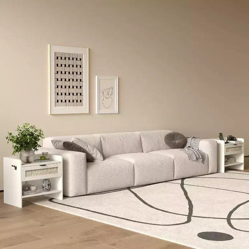 Table de chevet en rotin