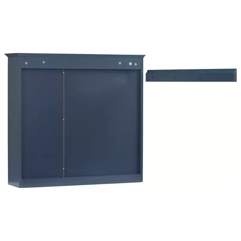 Armoire à pharmacie de salle de bain avec miroir et étagères ouvertes