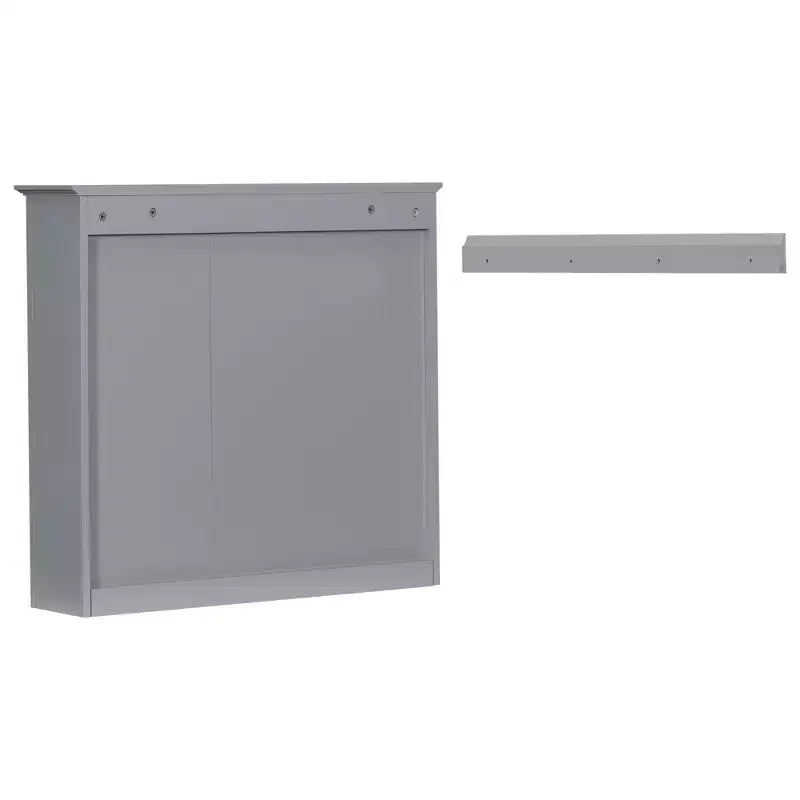 Armoire à pharmacie de salle de bain avec miroir et étagères ouvertes