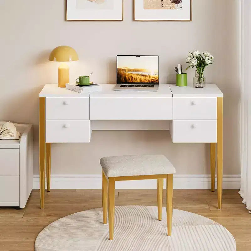 Coiffeuse avec Lumières et Tabouret Coiffeuse
