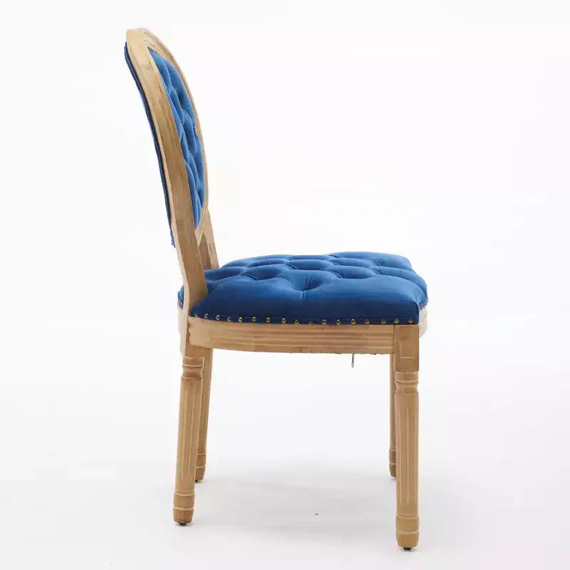 Chaises de salle à manger capitonnées de style français