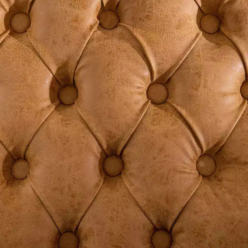 Chaises de salle à manger capitonnées de style français
