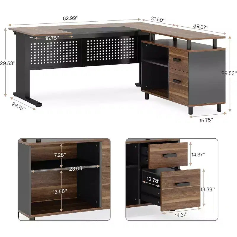Bureau de direction avec classeur