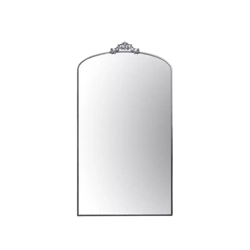 Miroir arqué pleine longueur avec cadre en métal
