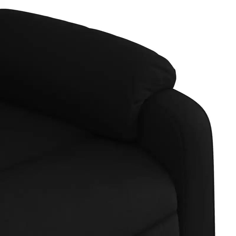 Fauteuil de massage inclinable en tissu noir