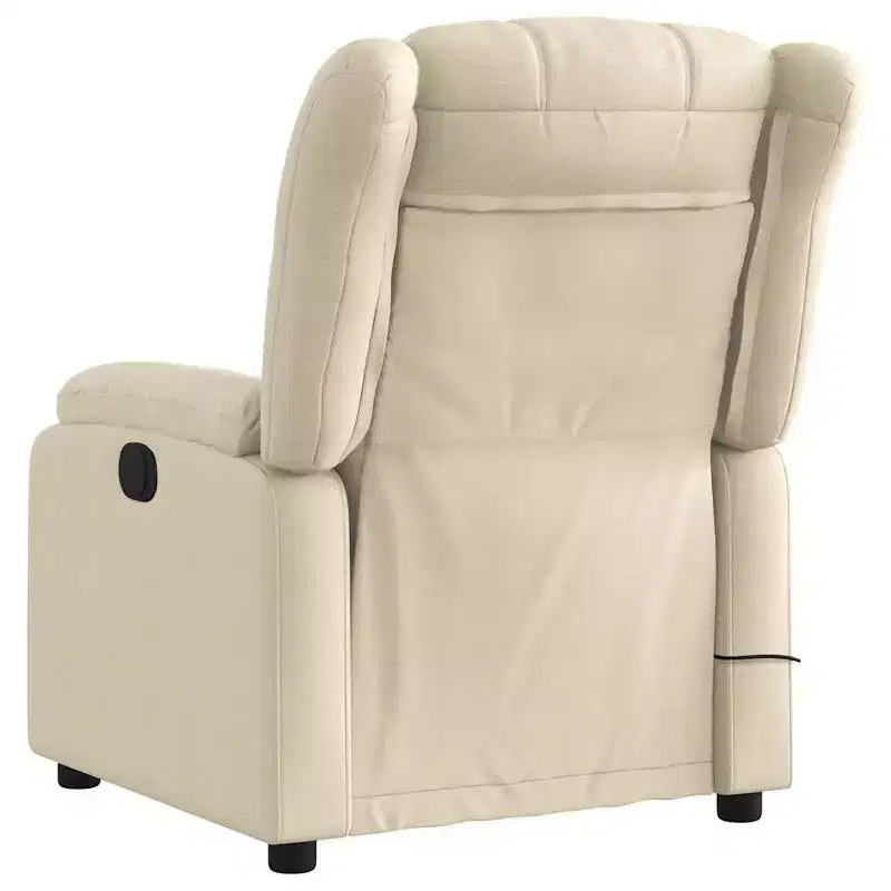 Fauteuil de massage inclinable en tissu noir