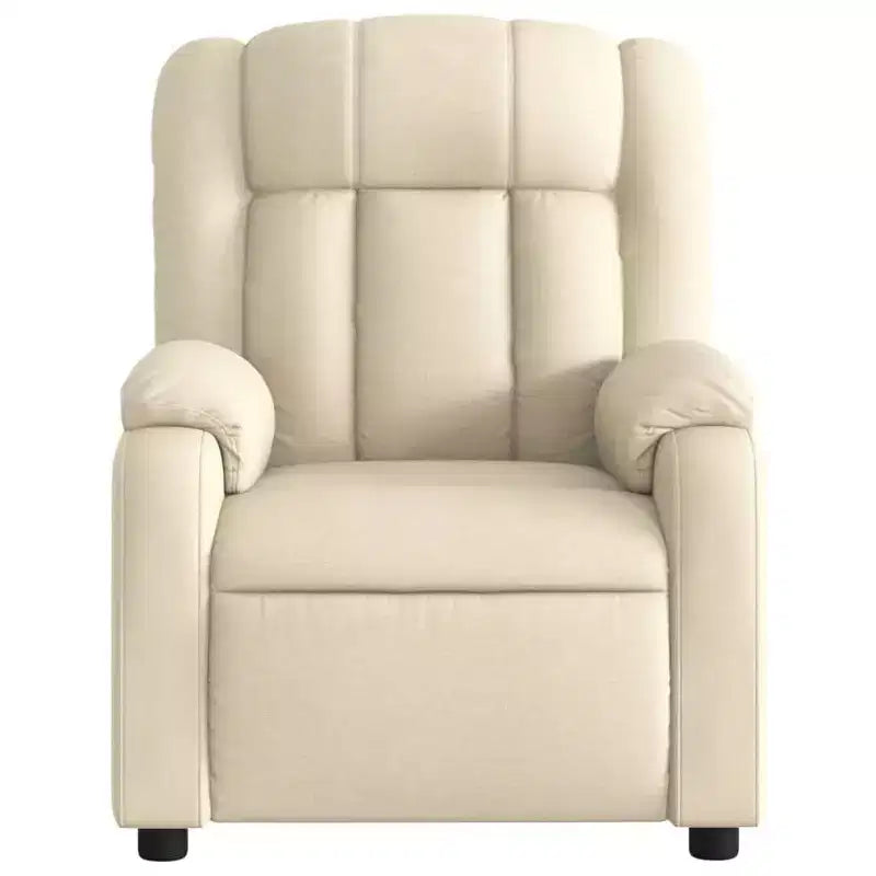 Fauteuil de massage inclinable en tissu noir