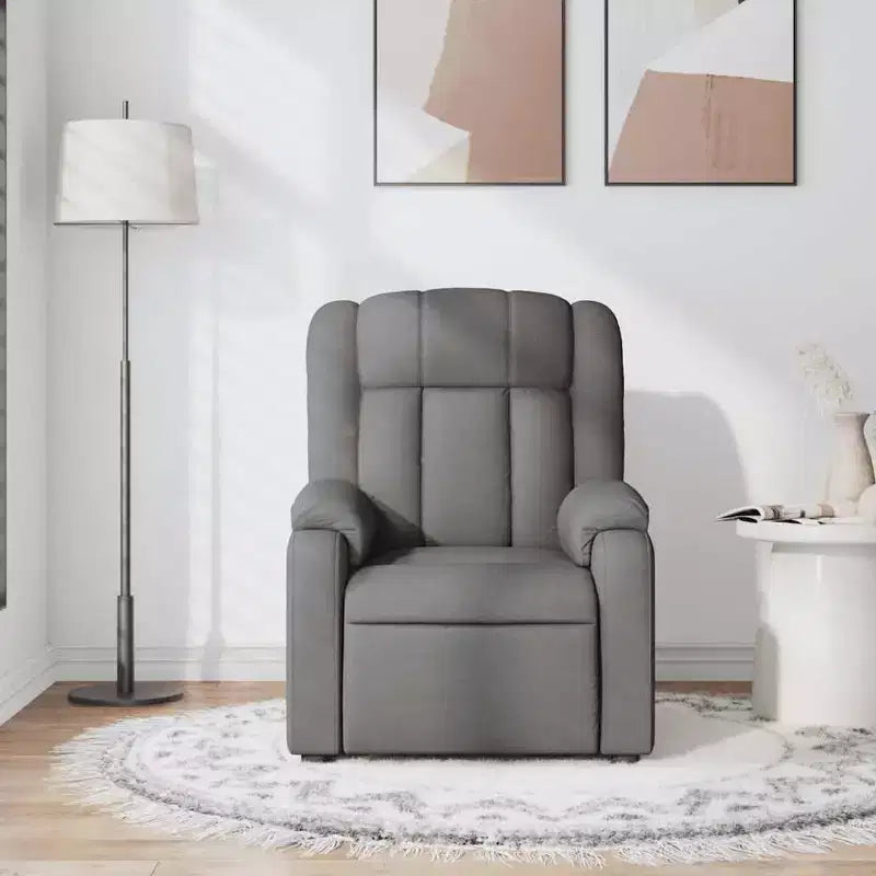 Fauteuil de massage inclinable en tissu noir