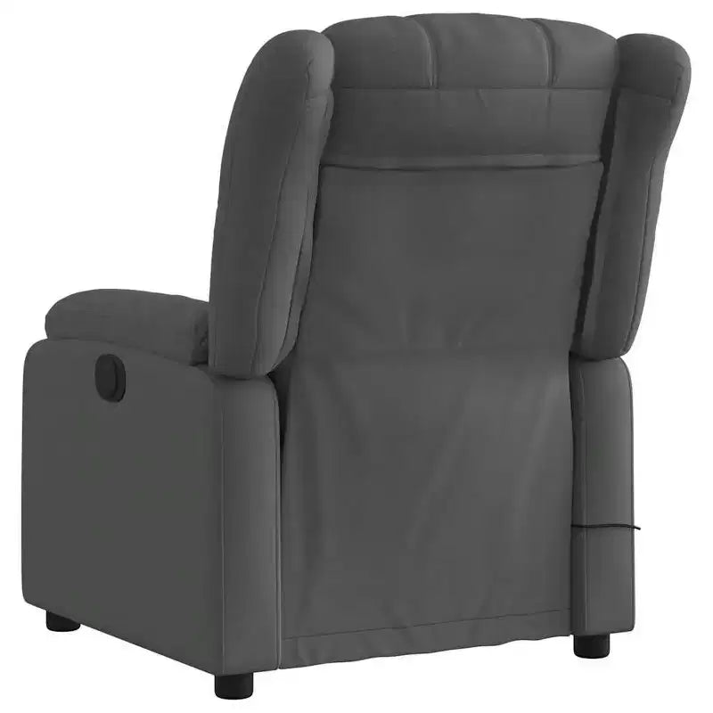 Fauteuil de massage inclinable en tissu noir