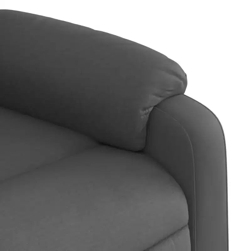 Fauteuil de massage inclinable en tissu noir