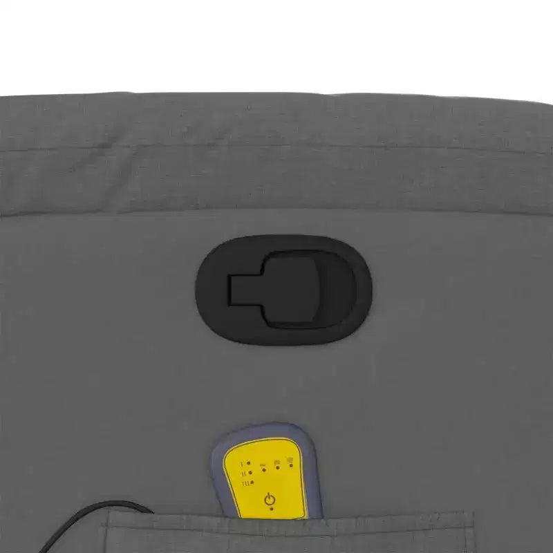 Fauteuil de massage inclinable en tissu noir