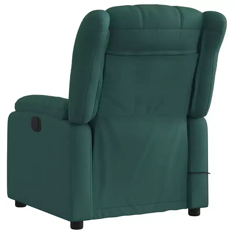 Fauteuil de massage inclinable en tissu noir
