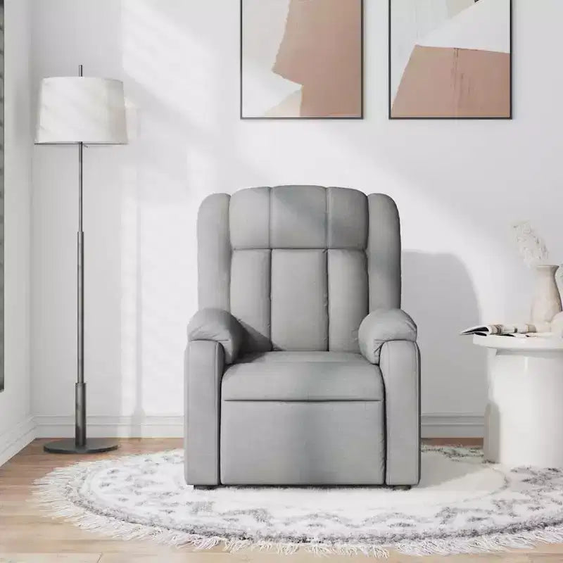 Fauteuil de massage inclinable en tissu noir