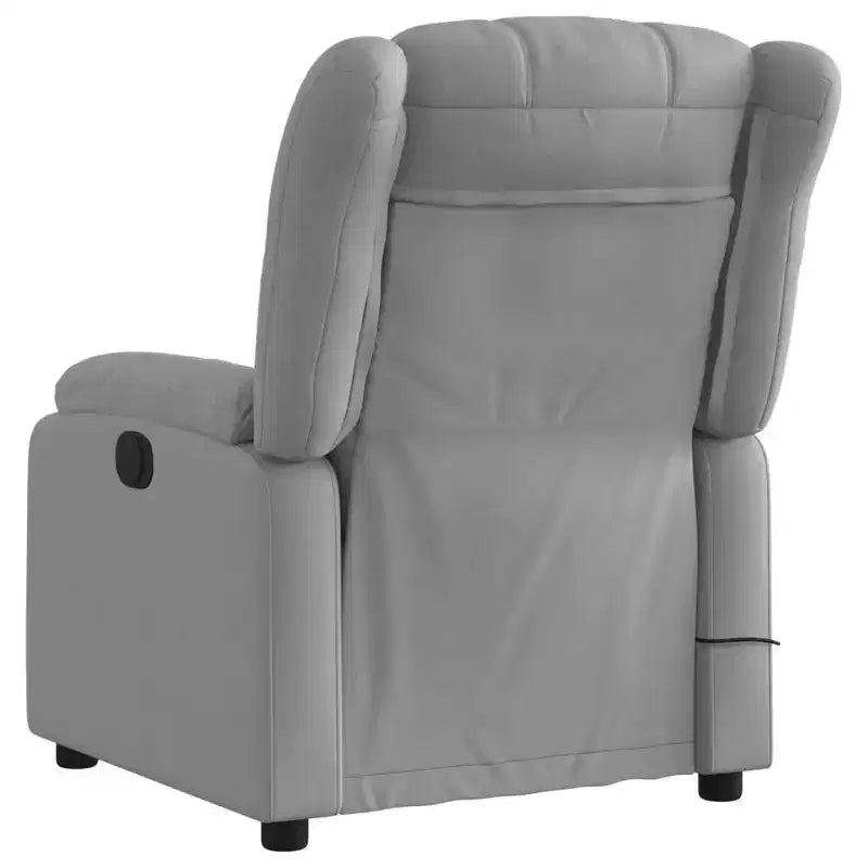 Fauteuil de massage inclinable en tissu noir