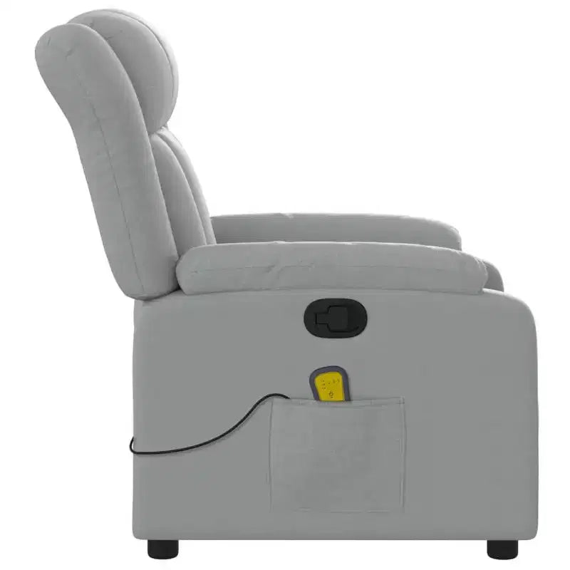 Fauteuil de massage inclinable en tissu noir