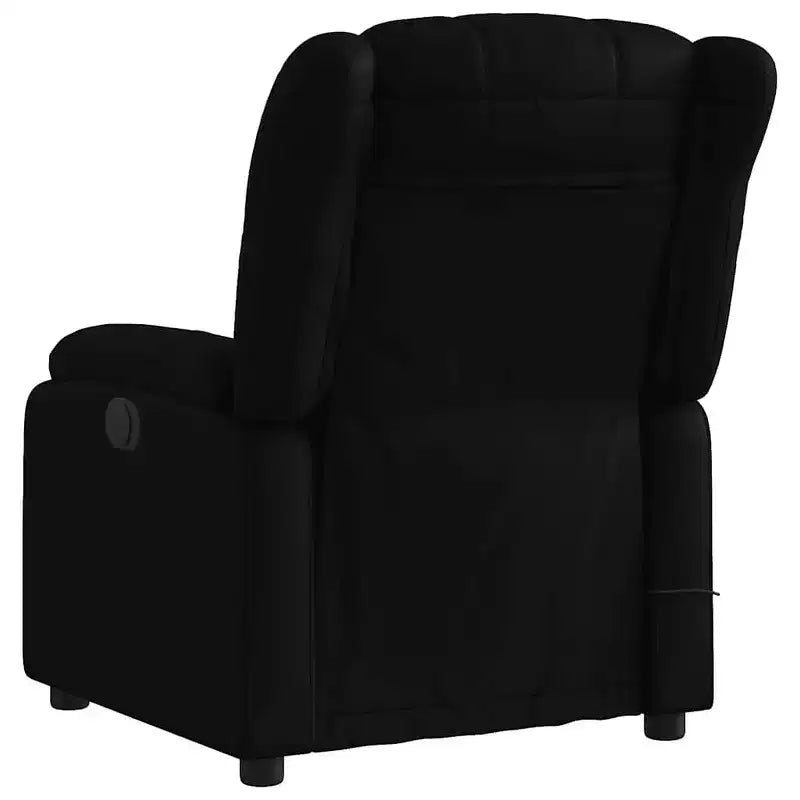 Fauteuil de massage inclinable en tissu noir