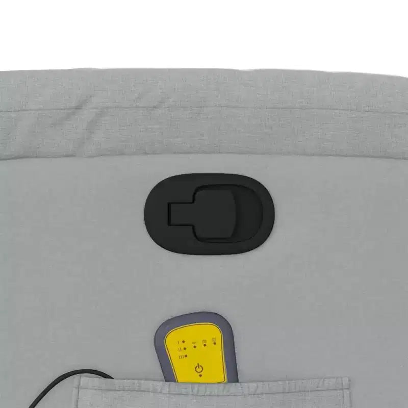 Fauteuil de massage inclinable en tissu noir
