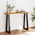 Table d'appoint rustique en bois massif à bords naturels