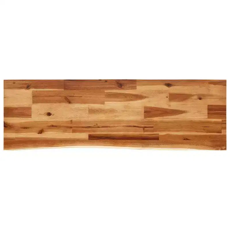 Table d'appoint rustique en bois massif à bords naturels