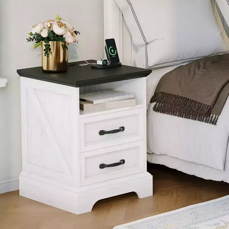 Table de chevet rustique de ferme