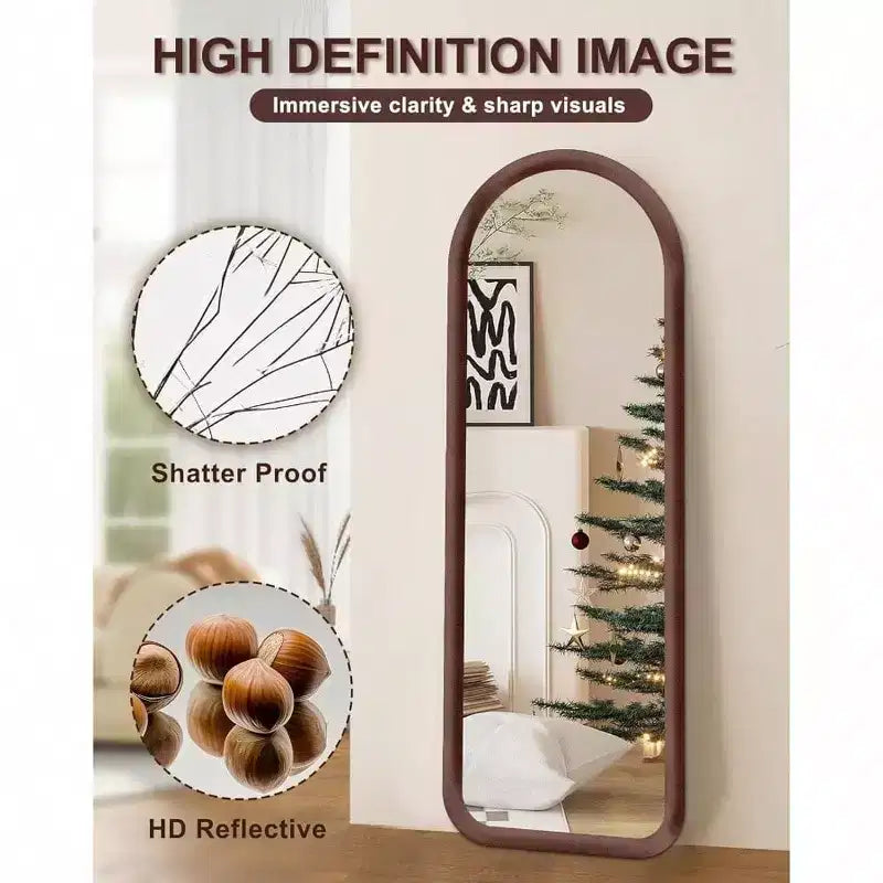 Miroir plein pied cintré