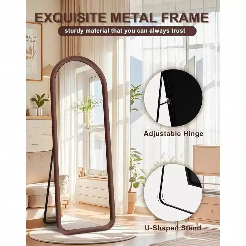 Miroir plein pied cintré