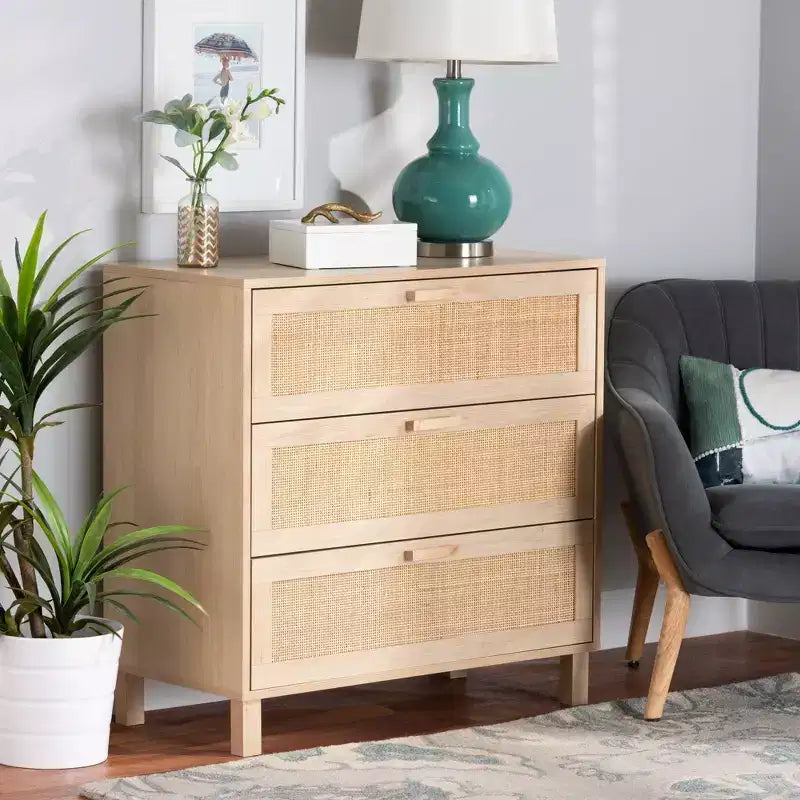 Rangement en rotin naturel