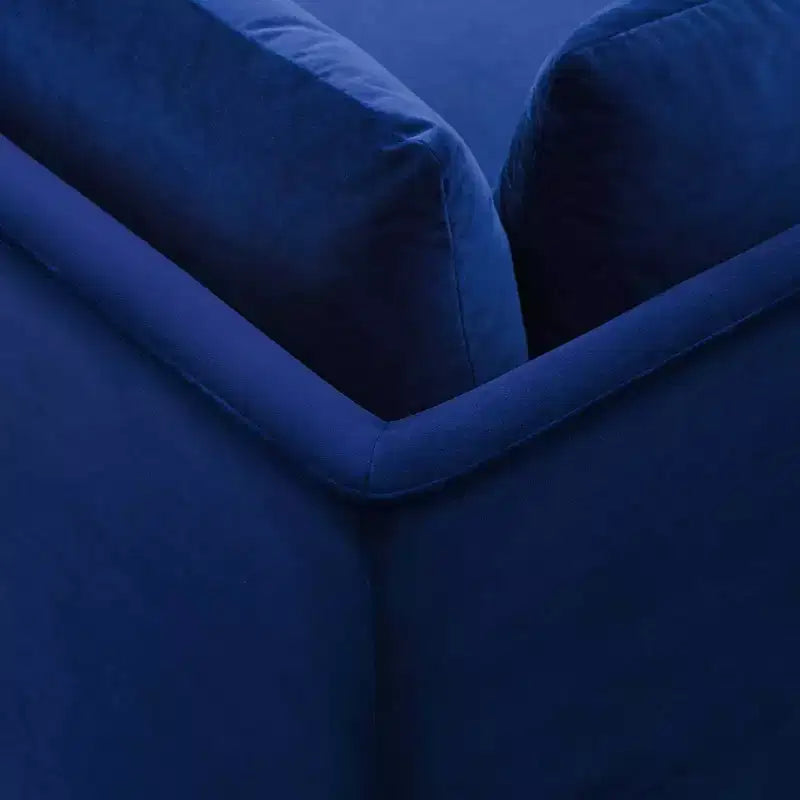 Fauteuil d'appoint d'angle en velours