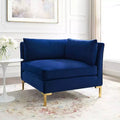 Fauteuil d'appoint d'angle en velours