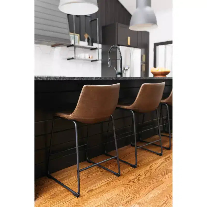 Tabouret de bar rembourré hauteur comptoir
