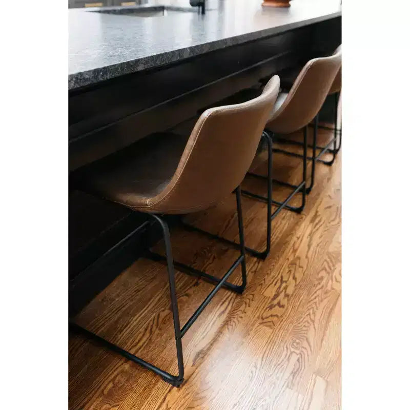 Tabouret de bar rembourré hauteur comptoir