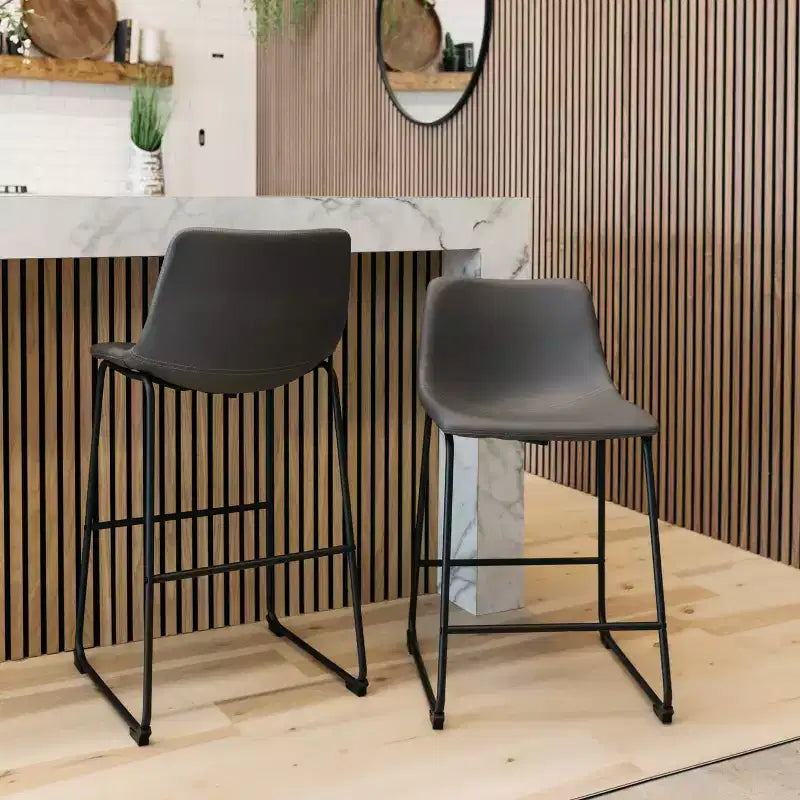 Tabouret de bar rembourré hauteur comptoir