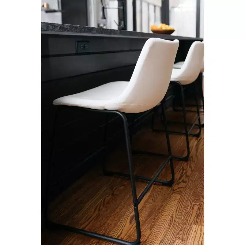 Tabouret de bar rembourré hauteur comptoir