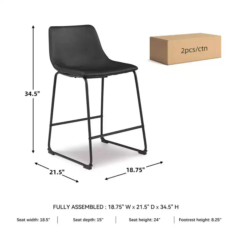 Tabouret de bar rembourré hauteur comptoir
